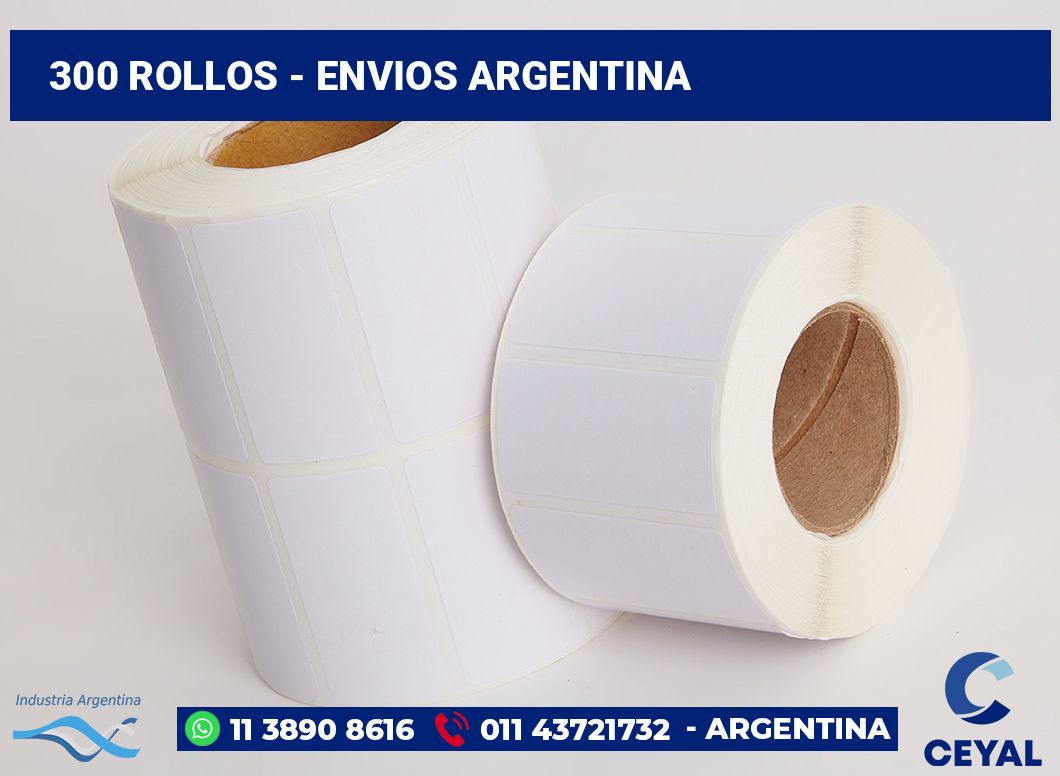 300 Rollos - envios argentina