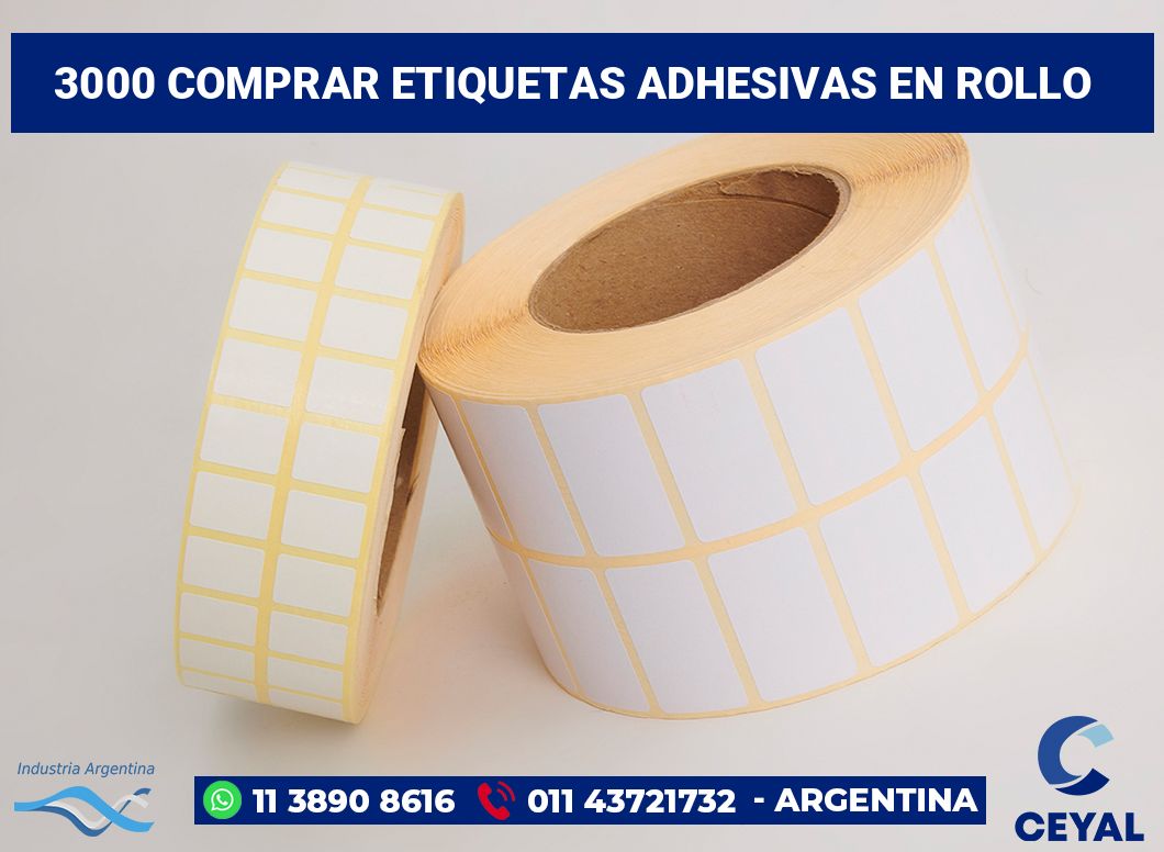 3000 Comprar etiquetas adhesivas en rollo