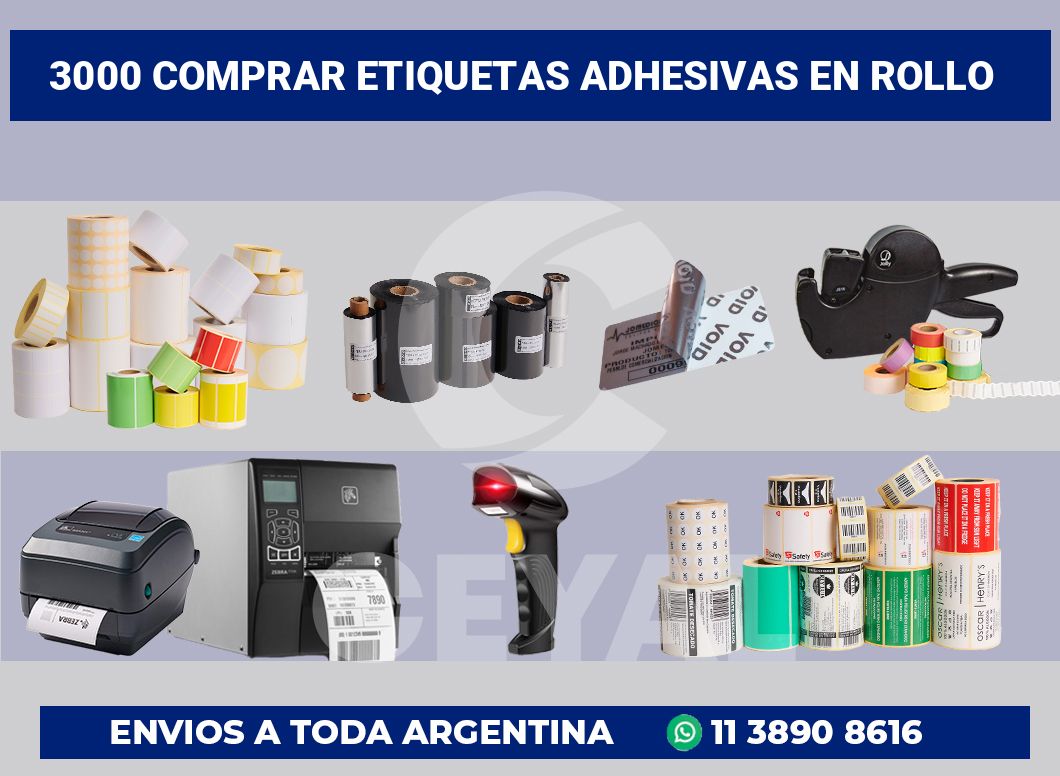 3000 Comprar etiquetas adhesivas en rollo