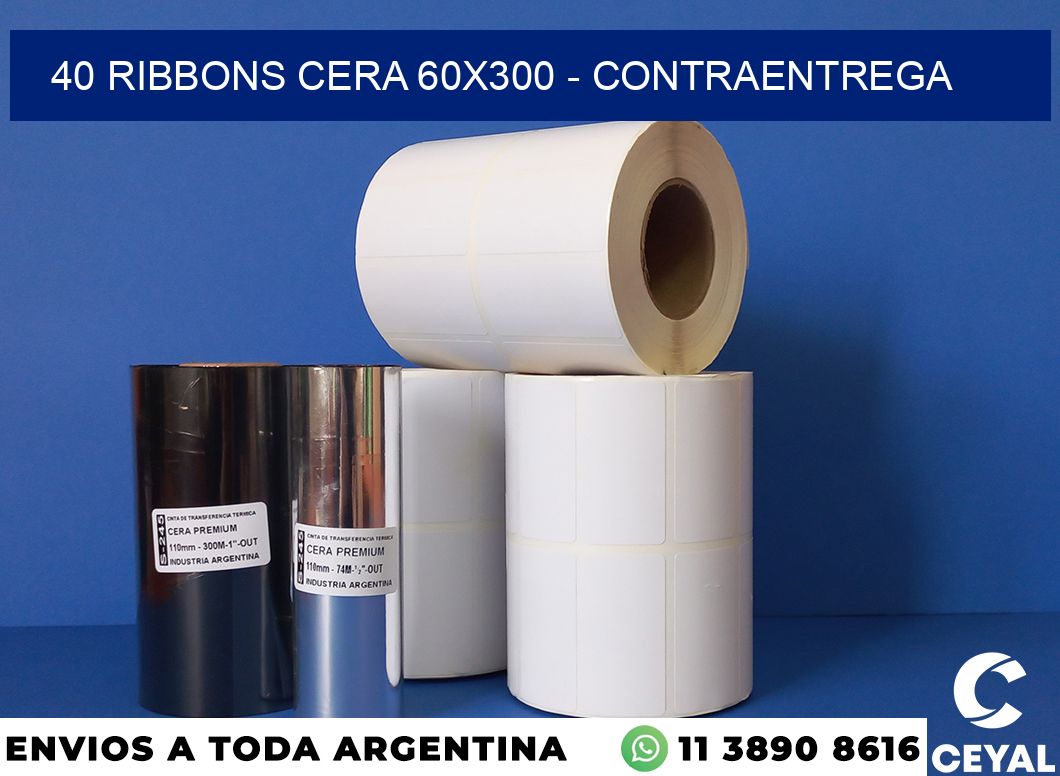 40 Ribbons cera 60×300 – contraentrega