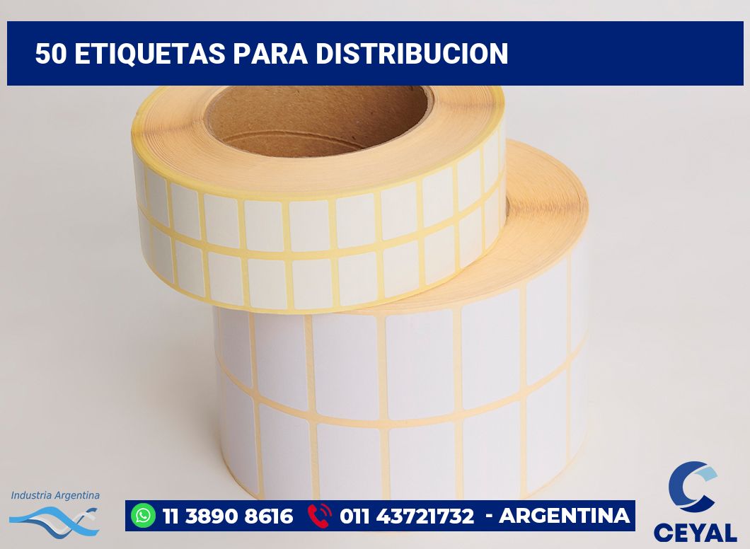 50 Etiquetas para distribucion