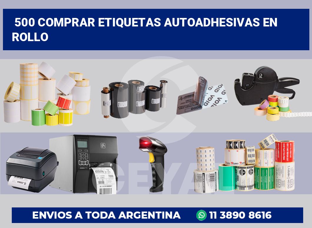 500 Comprar etiquetas autoadhesivas en rollo