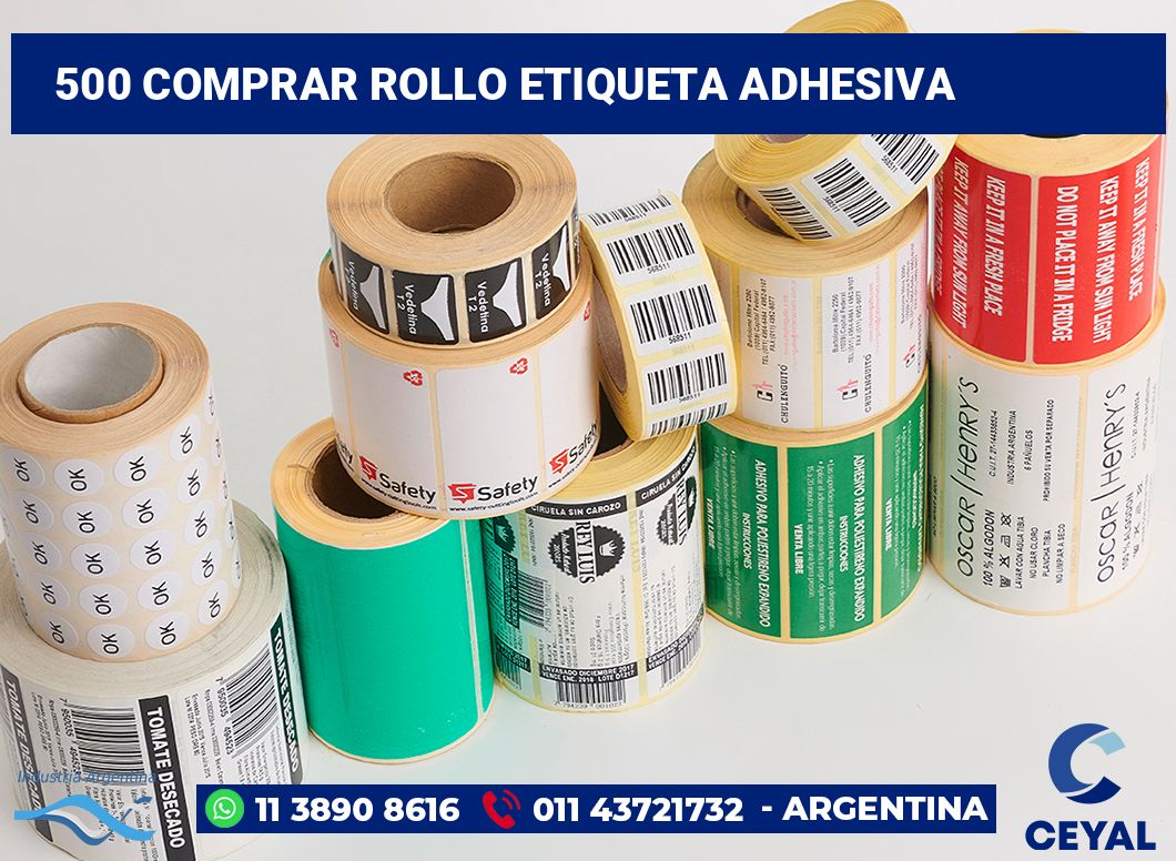 500 Comprar rollo etiqueta adhesiva