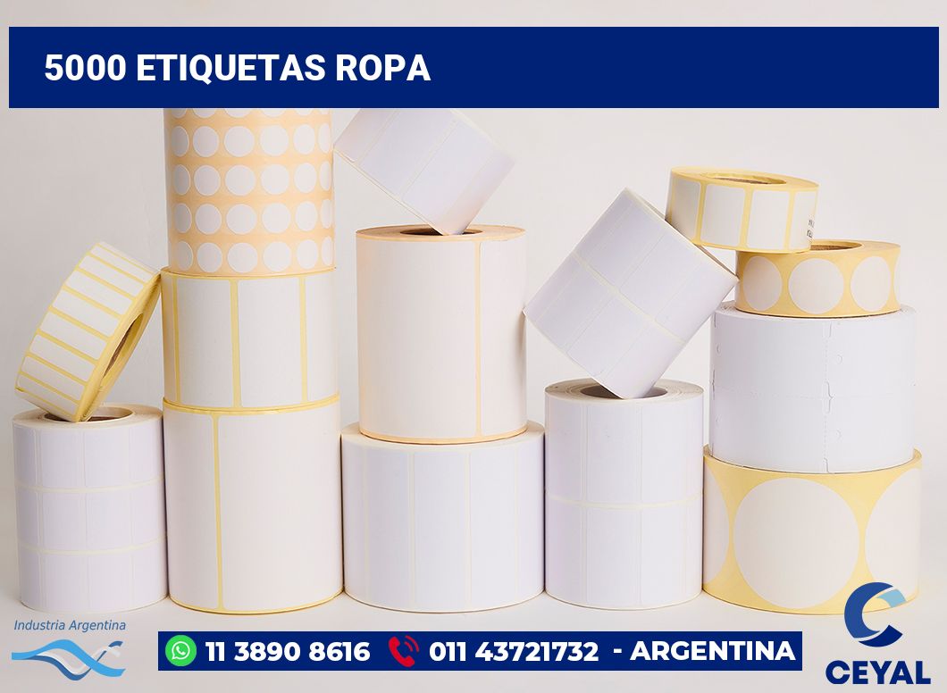 5000 Etiquetas ropa