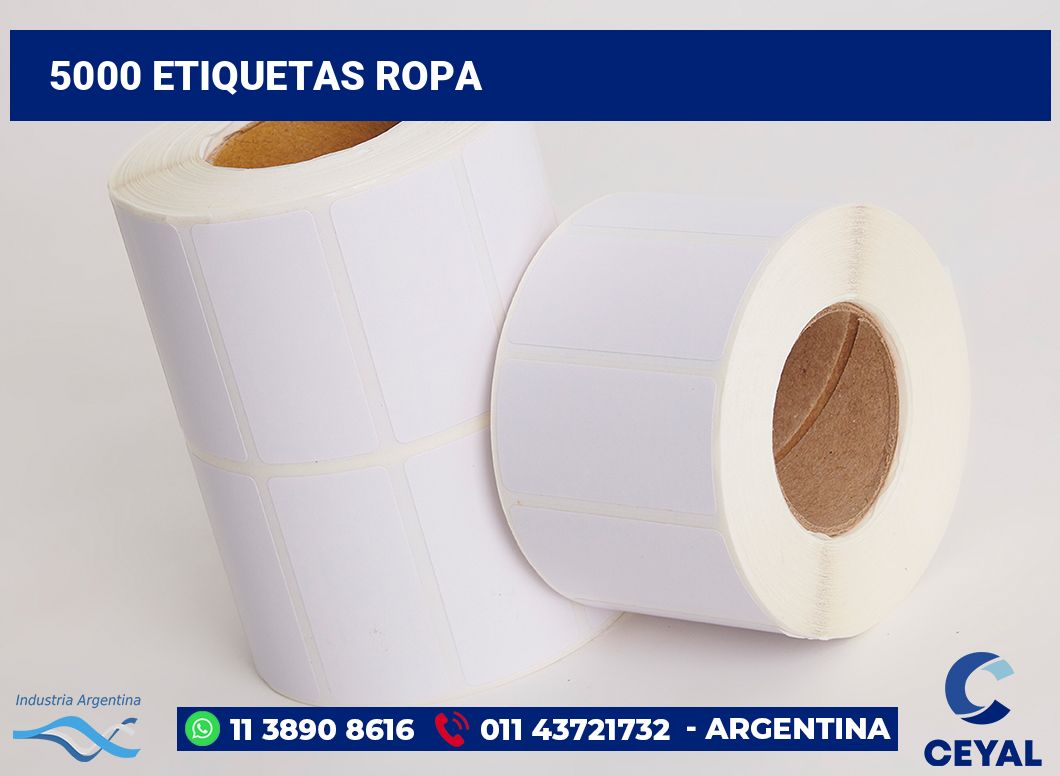 5000 Etiquetas ropa