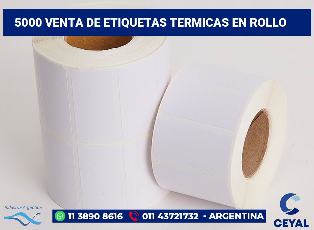 5000 Venta de etiquetas termicas en rollo