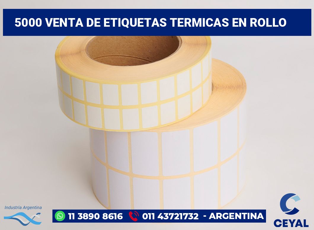 5000 Venta de etiquetas termicas en rollo