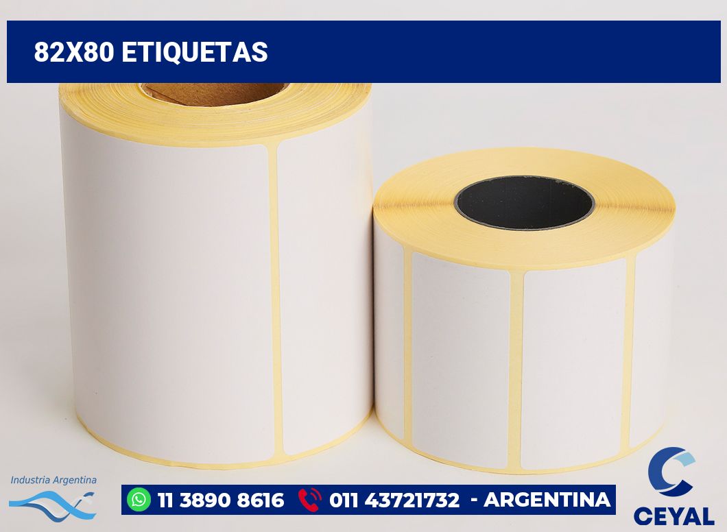 82x80 Etiquetas