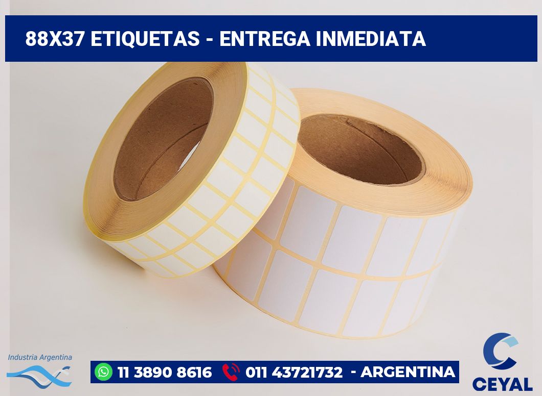 88×37 Etiquetas