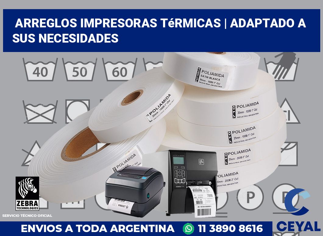 Arreglos impresoras térmicas | Adaptado a sus necesidades