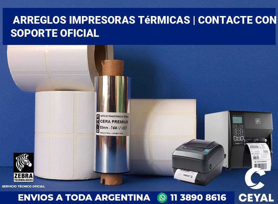 Arreglos impresoras térmicas | Contacte con soporte oficial