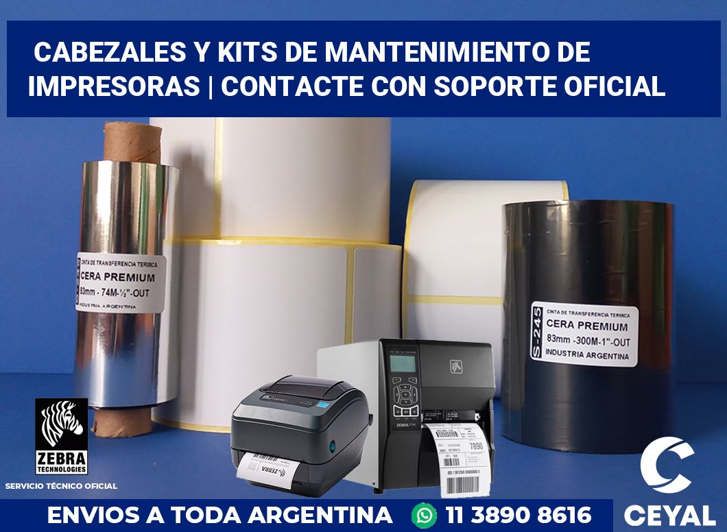 Cabezales y kits de mantenimiento de impresoras | Contacte con soporte oficial