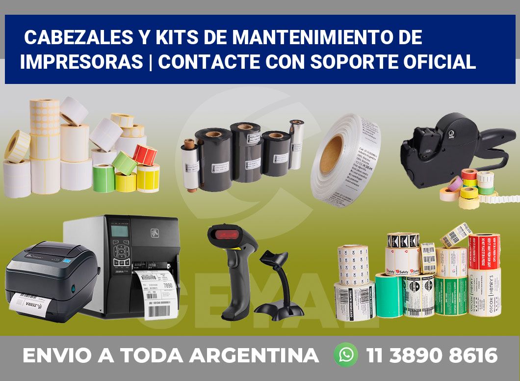 Cabezales y kits de mantenimiento de impresoras | Contacte con soporte oficial