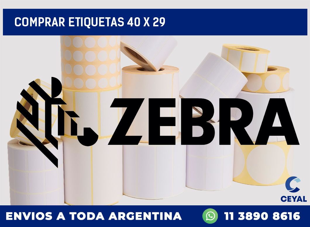 Comprar etiquetas 40 x 29