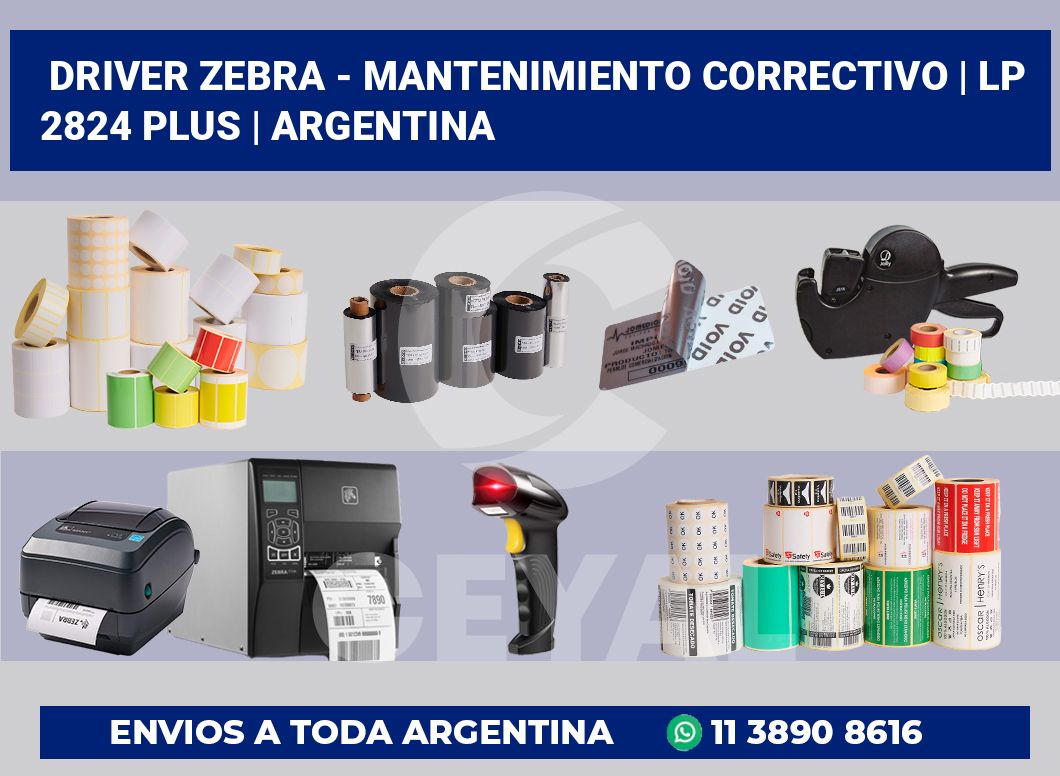 Driver Zebra – mantenimiento correctivo | LP 2824 Plus | Argentina