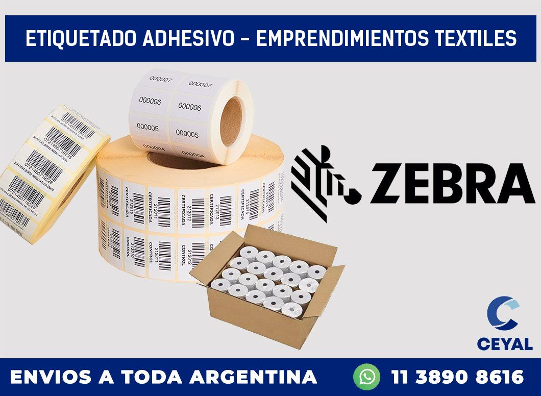 Etiquetado adhesivo – Emprendimientos textiles