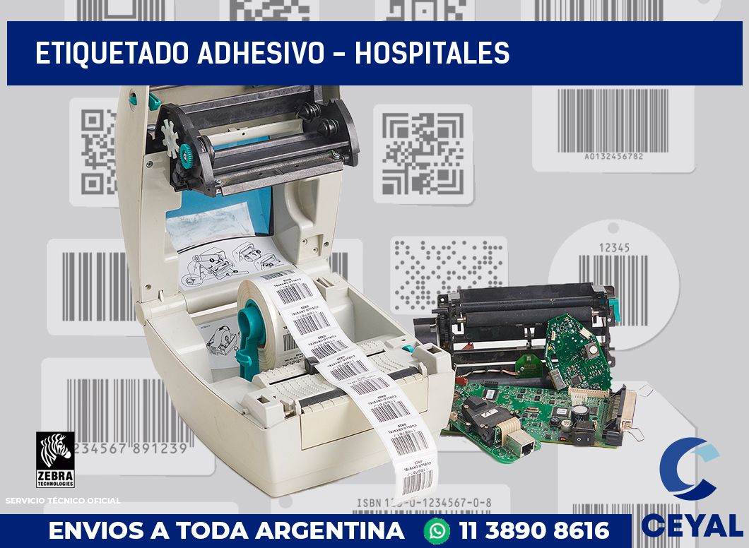 Etiquetado adhesivo - Hospitales