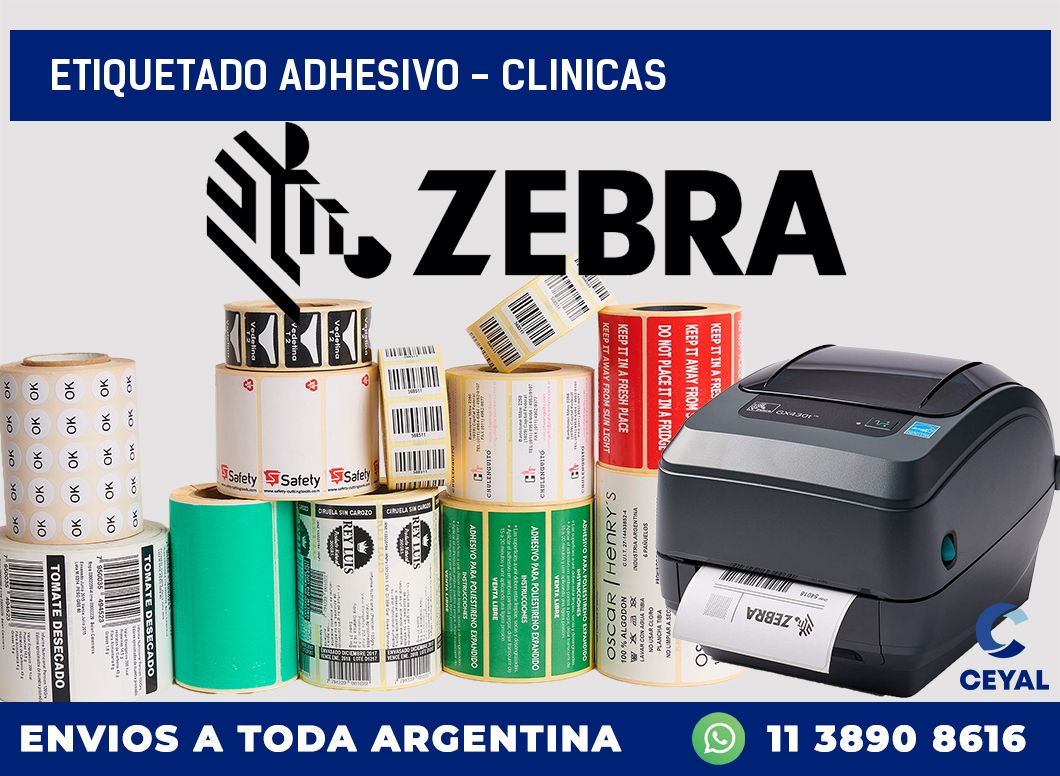 Etiquetado adhesivo – clinicas