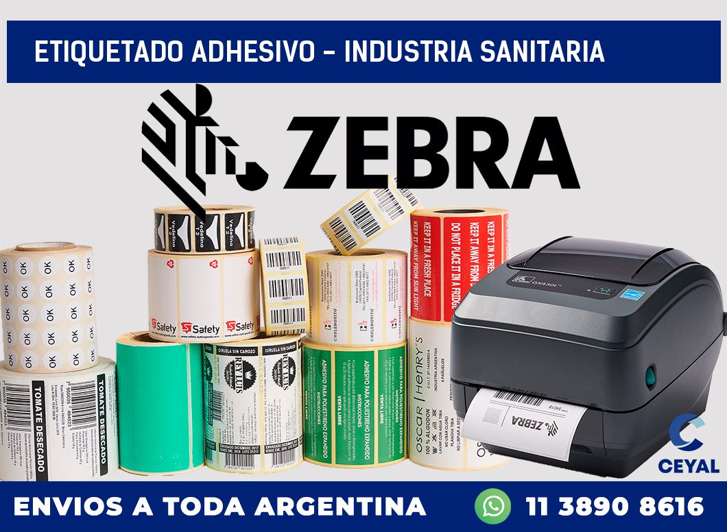 Etiquetado adhesivo - industria sanitaria