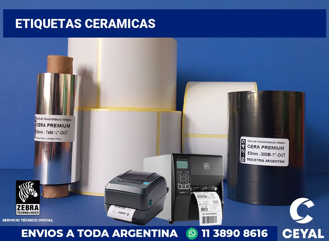 Etiquetas Ceramicas