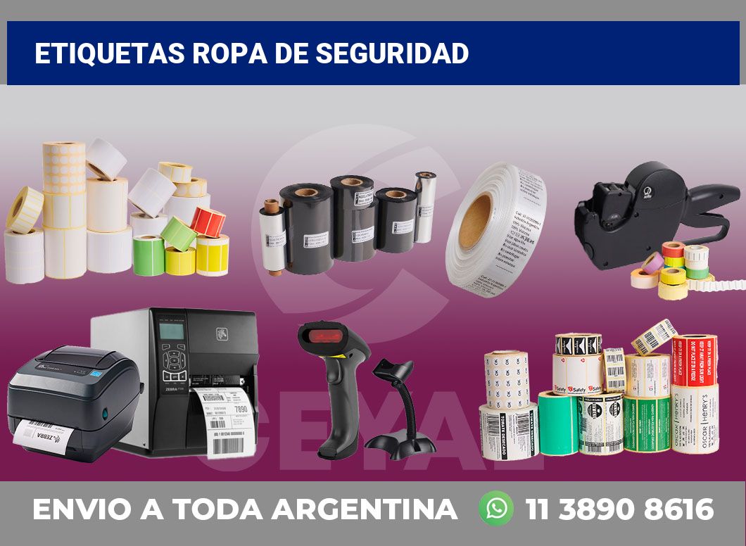 Etiquetas Ropa de seguridad