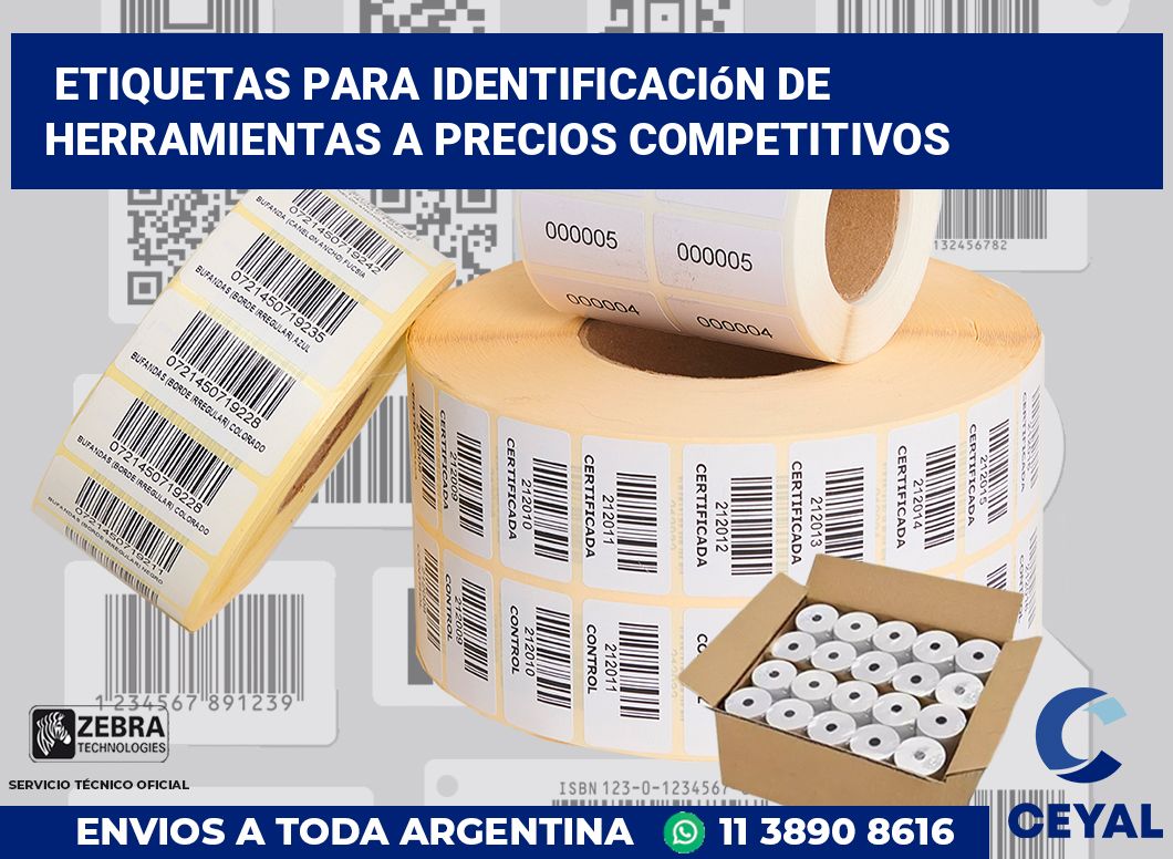 Etiquetas para Identificación de Herramientas a Precios Competitivos