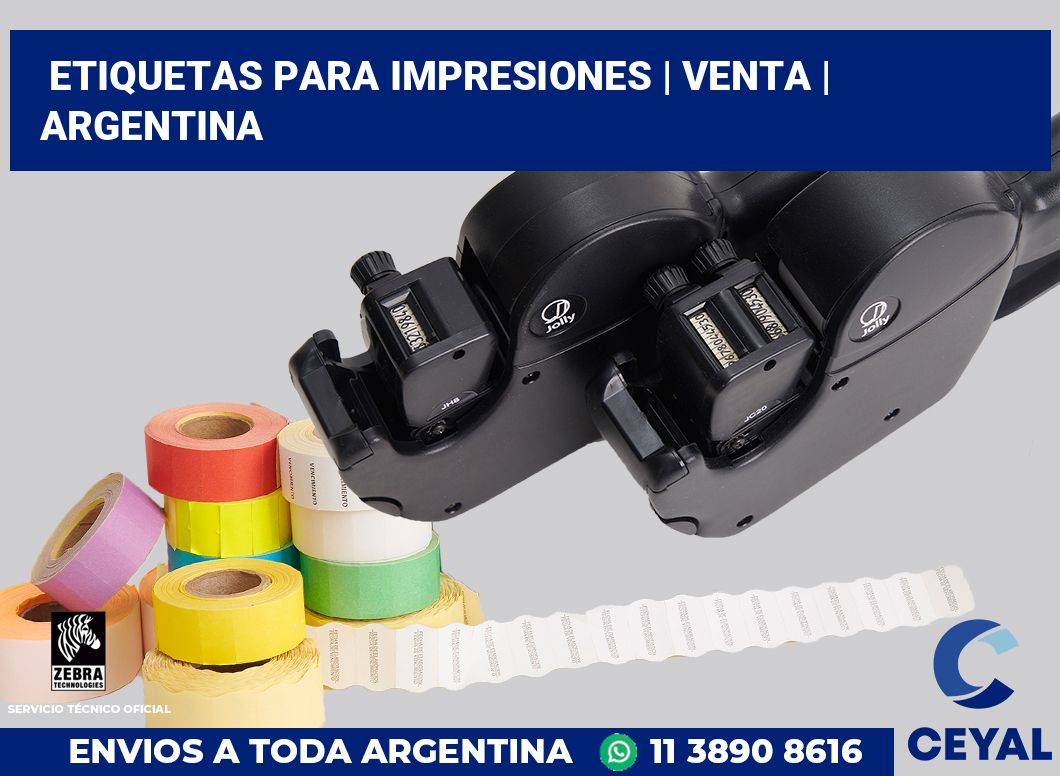 Etiquetas para impresiones | Venta | Argentina