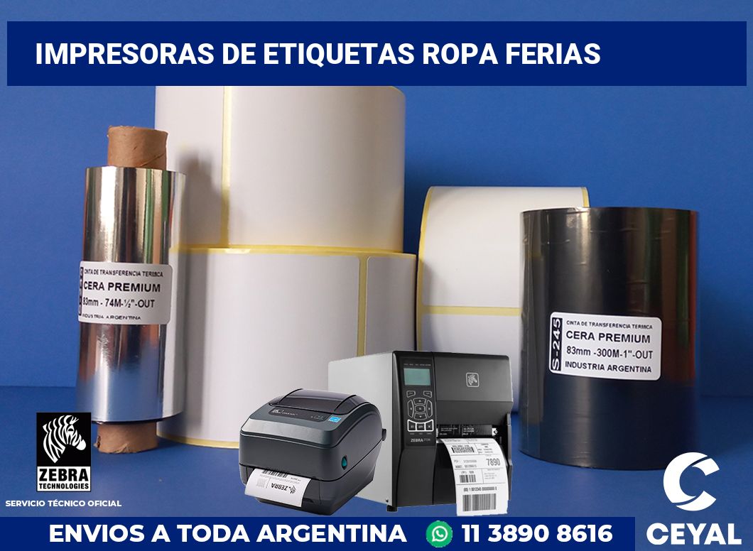 Impresoras de etiquetas ropa ferias