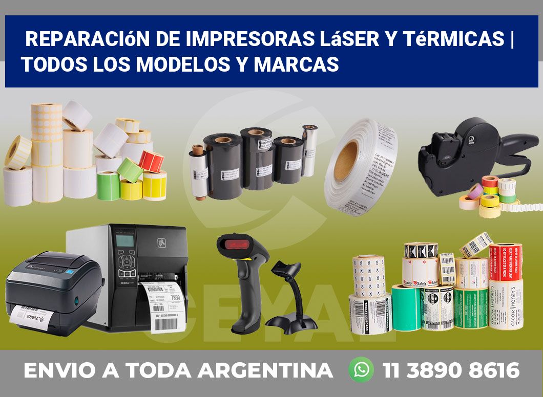 Reparación de impresoras láser y térmicas | Todos los modelos y marcas