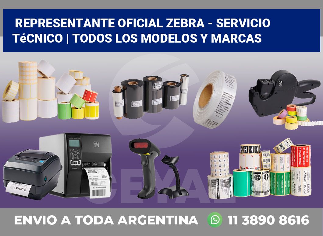 Representante oficial Zebra – Servicio técnico | Todos los modelos y marcas