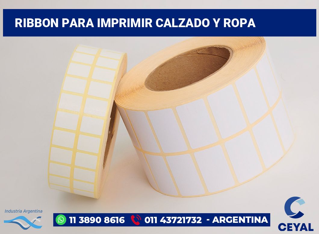 Ribbon para imprimir Calzado y ropa