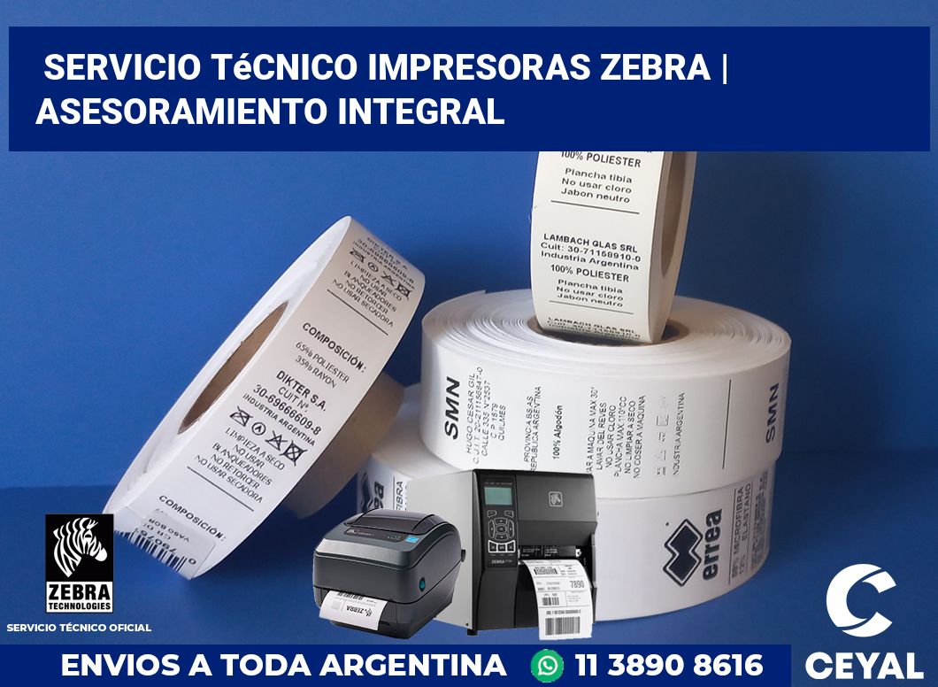 Servicio técnico impresoras Zebra | Asesoramiento integral