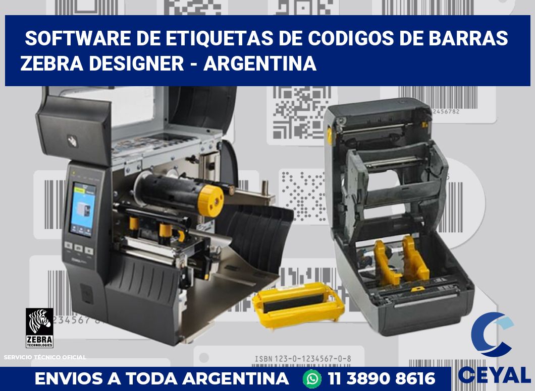 Software de etiquetas de codigos de barras Zebra Designer - Argentina