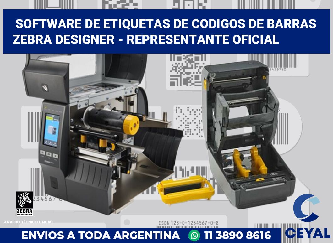 Software de etiquetas de codigos de barras Zebra Designer - Representante oficial