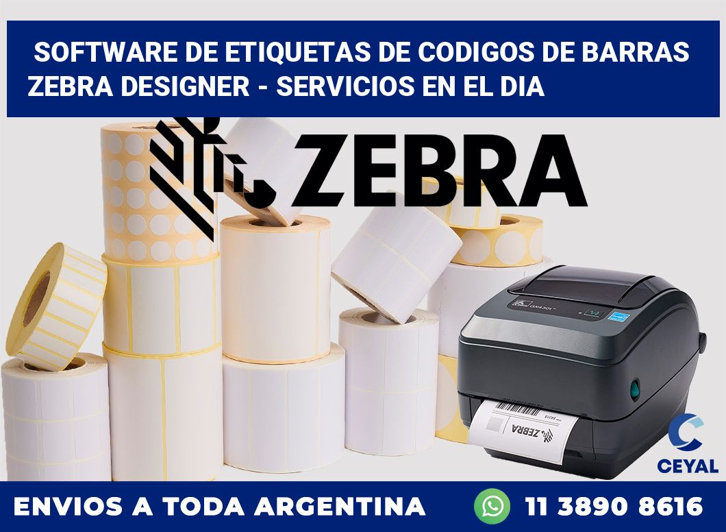 Software de etiquetas de codigos de barras Zebra Designer – Servicios en el dia