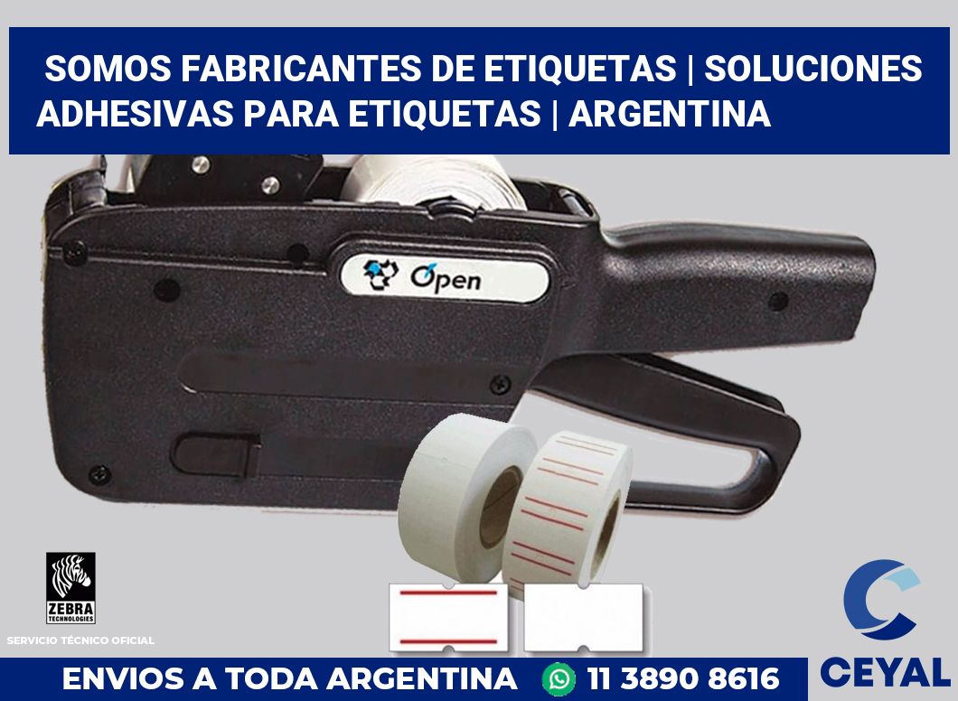 Somos fabricantes de etiquetas | Soluciones adhesivas para etiquetas | Argentina