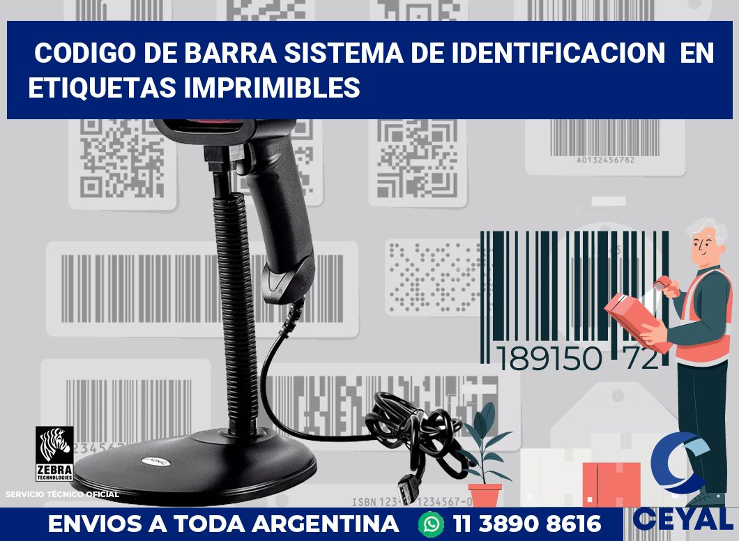 codigo de barra sistema de identificacion  en etiquetas imprimibles