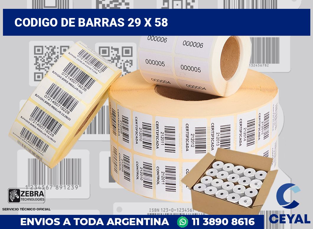 codigo de barras 29 x 58