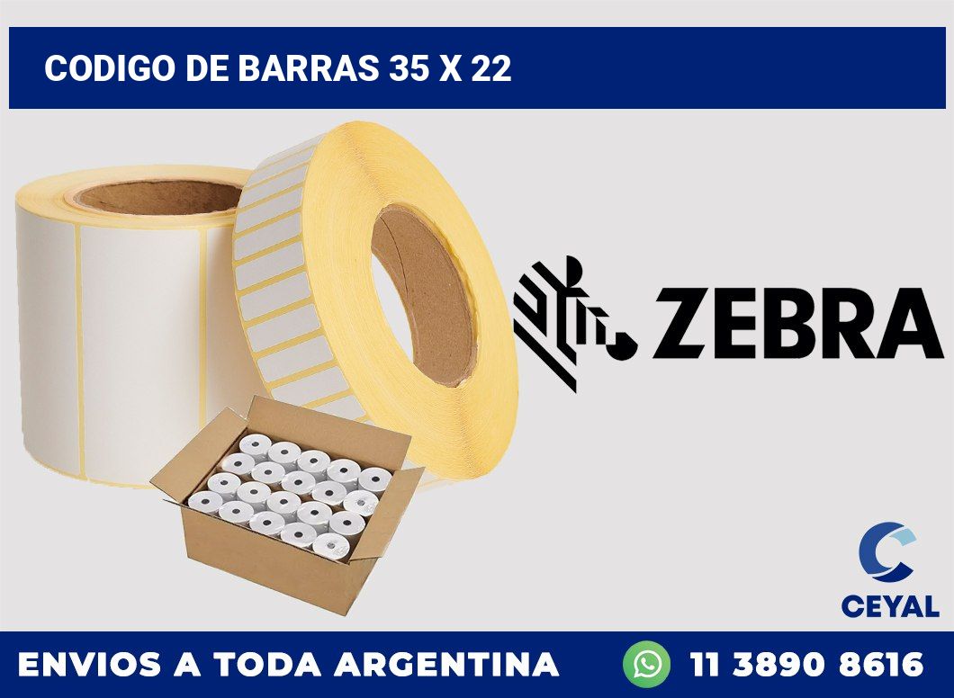 codigo de barras 35 x 22