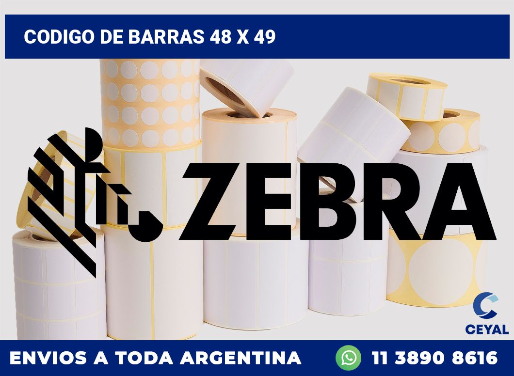 codigo de barras 48 x 49