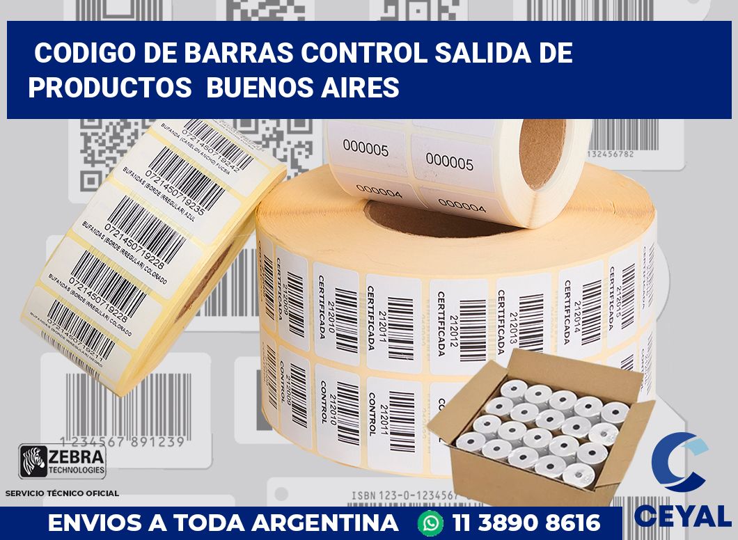 codigo de barras control salida de productos  Buenos Aires