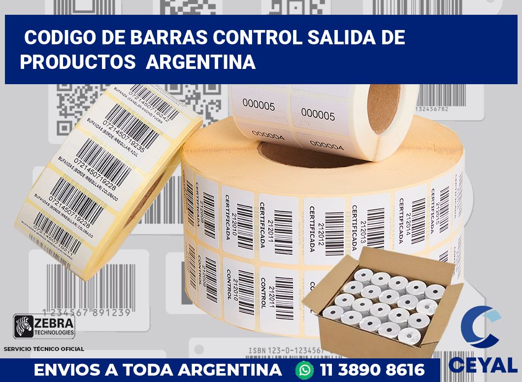 codigo de barras control salida de productos  argentina