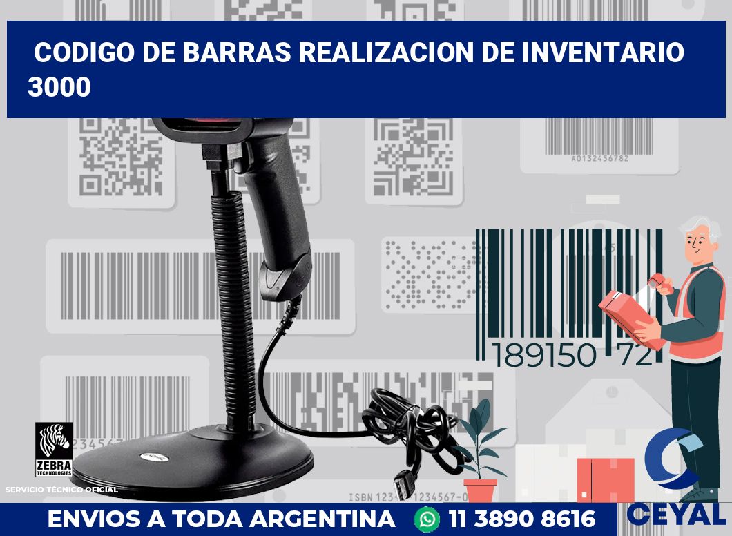 codigo de barras realizacion de inventario  3000