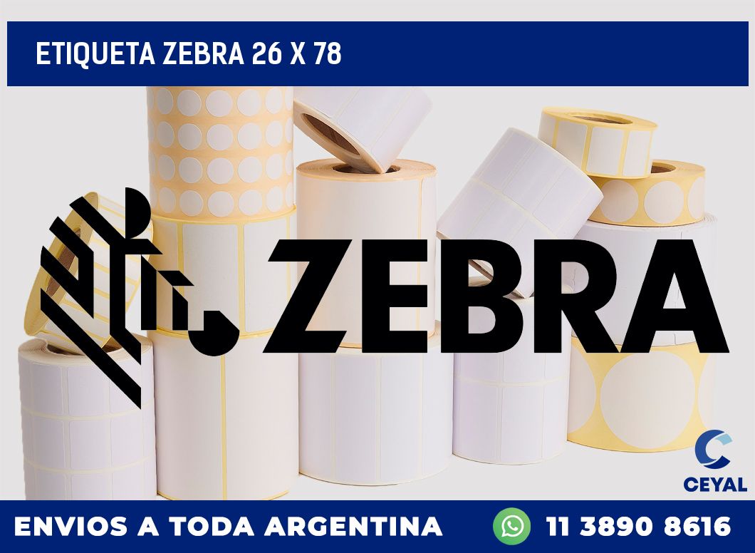 etiqueta zebra 26 x 78