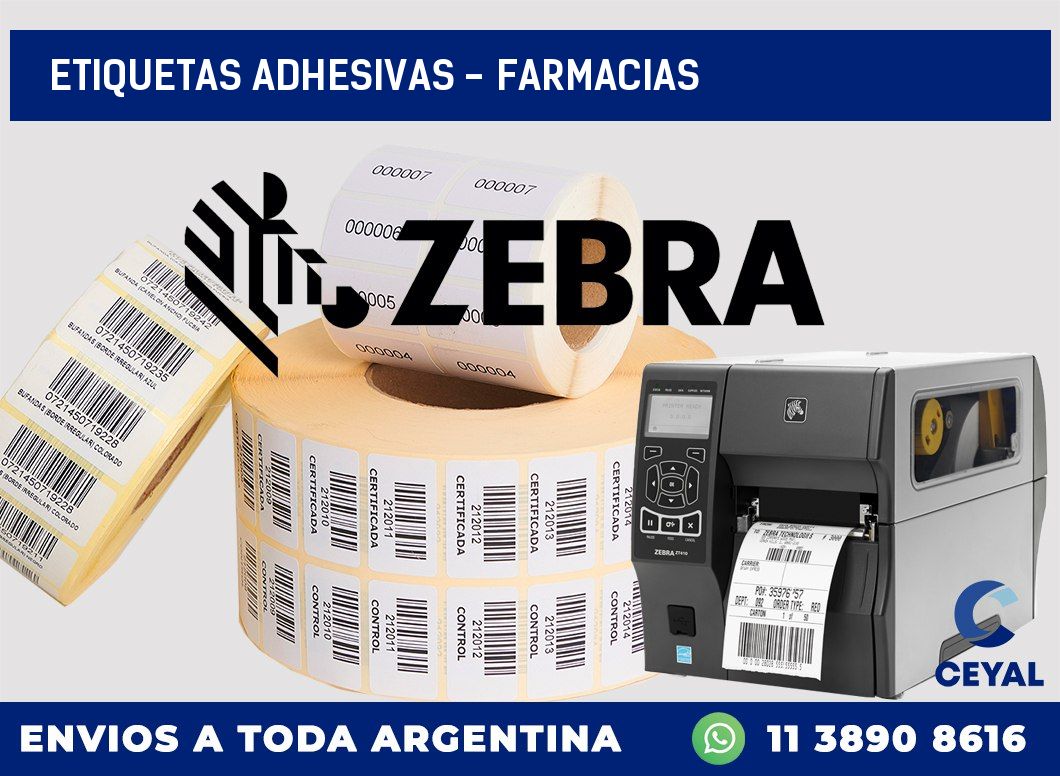 etiquetas adhesivas - Farmacias