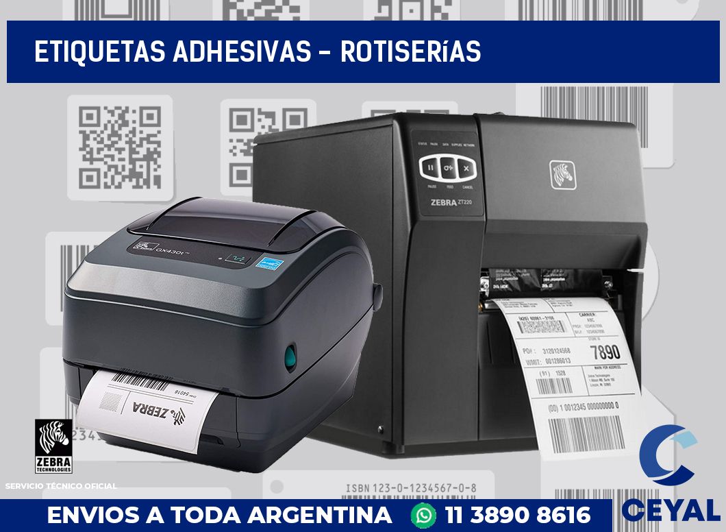 etiquetas adhesivas - Rotiserías