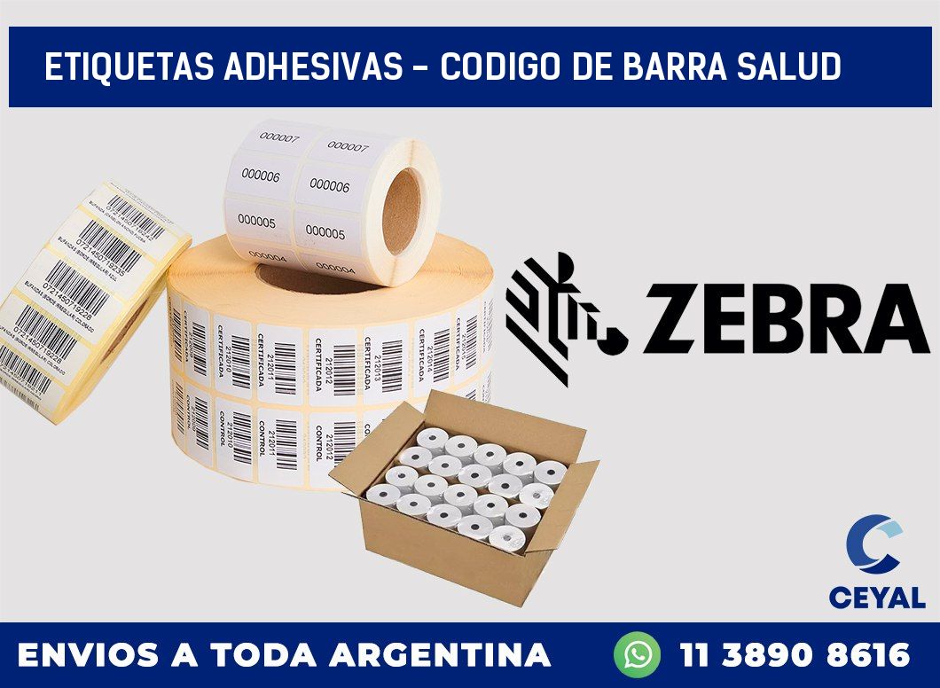 etiquetas adhesivas – codigo de barra salud