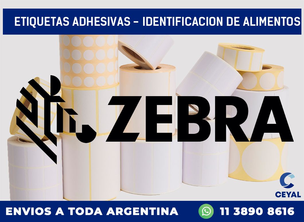 etiquetas adhesivas - identificacion de alimentos