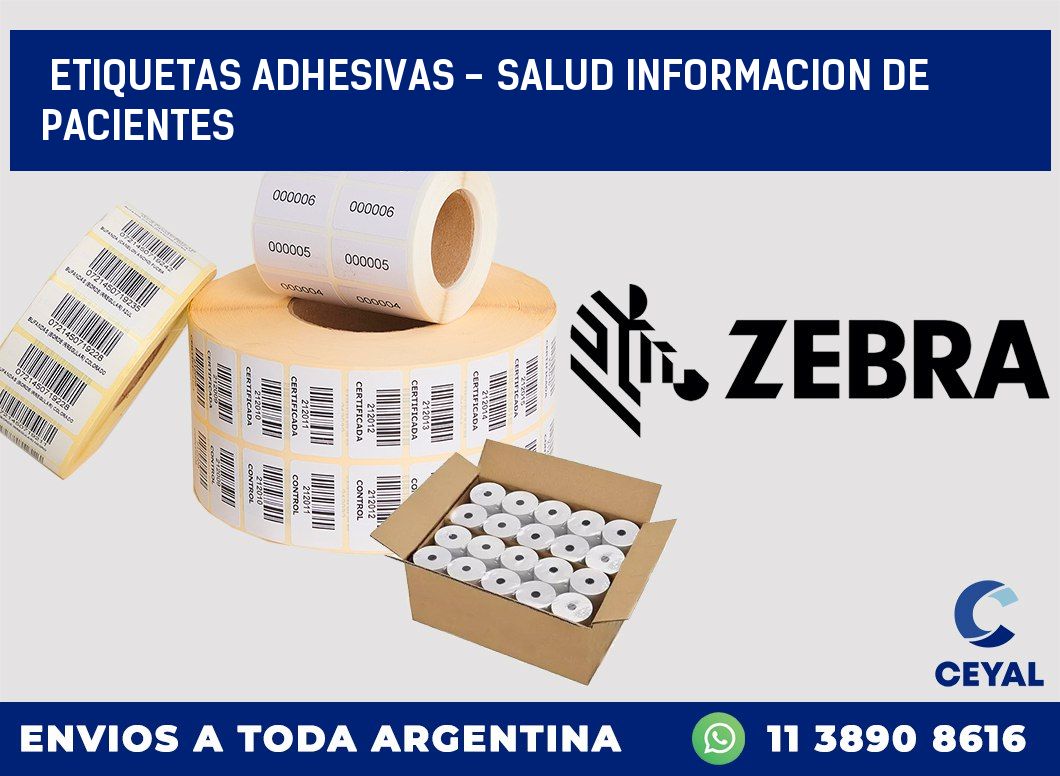 etiquetas adhesivas – salud informacion de pacientes