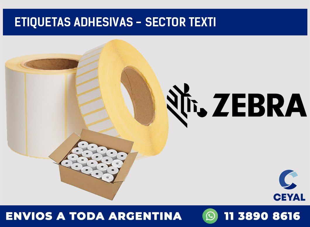 etiquetas adhesivas – sector texti